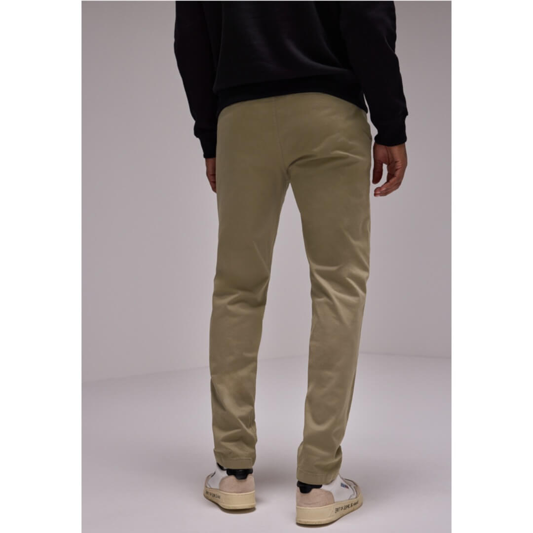 Street One puuvillachinos stretch, beige - Moment.fi