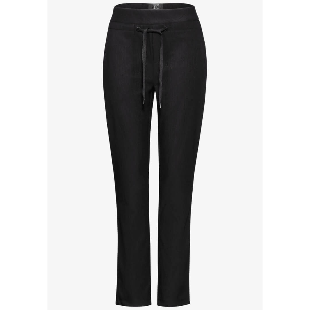 Street One struktuurihousu, musta - Moment.fi