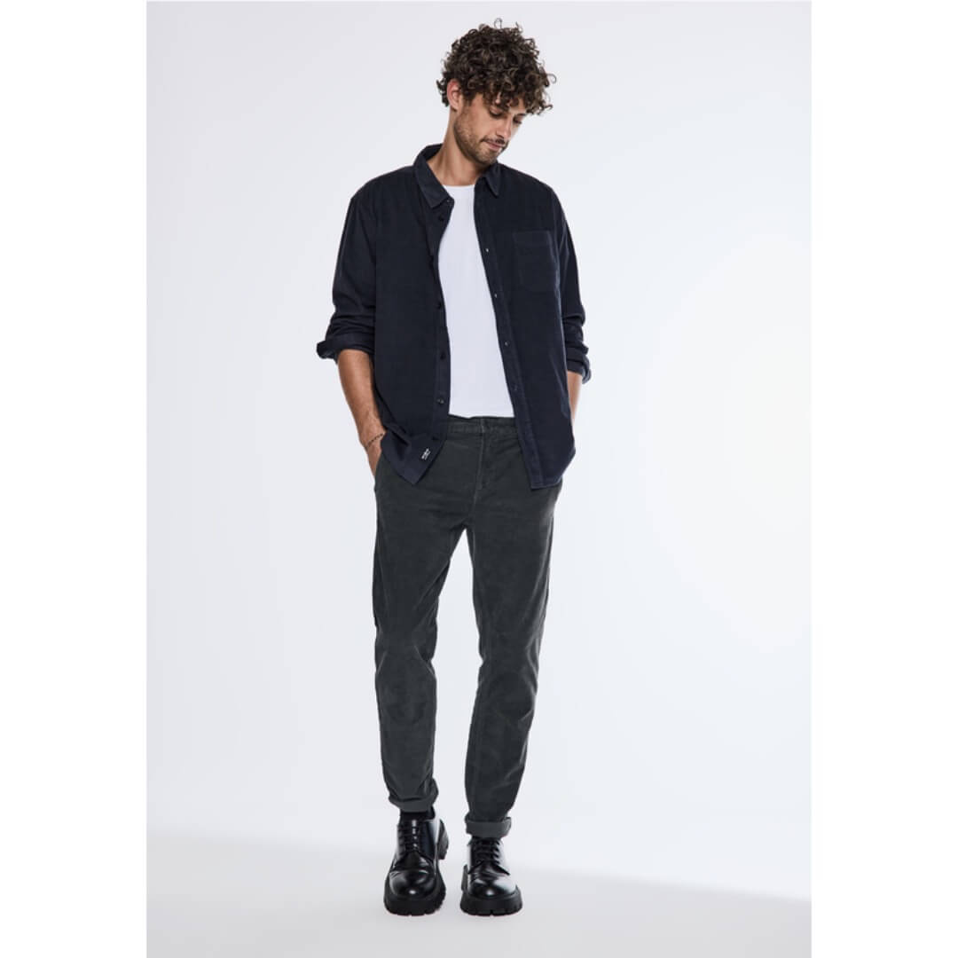 Street One samettihousu, tummanharmaa - Moment.fi