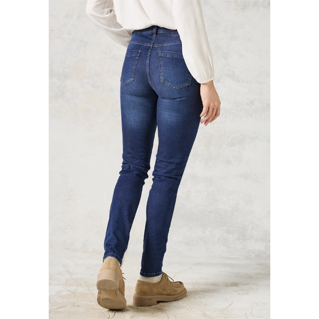 Cecil farkku skinny fit, sininen - Moment.fi