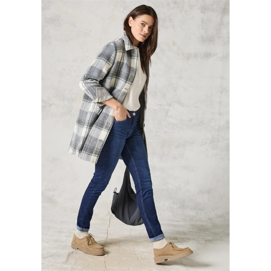 Cecil farkku skinny fit, sininen - Moment.fi