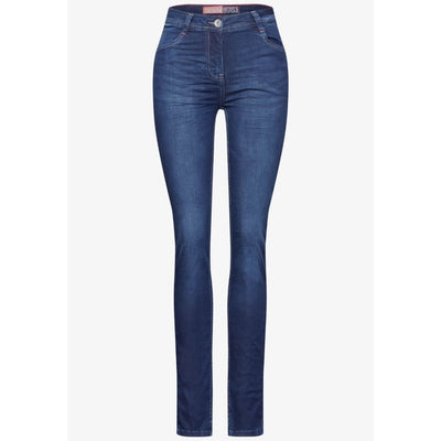 Cecil farkku skinny fit, sininen - Moment.fi