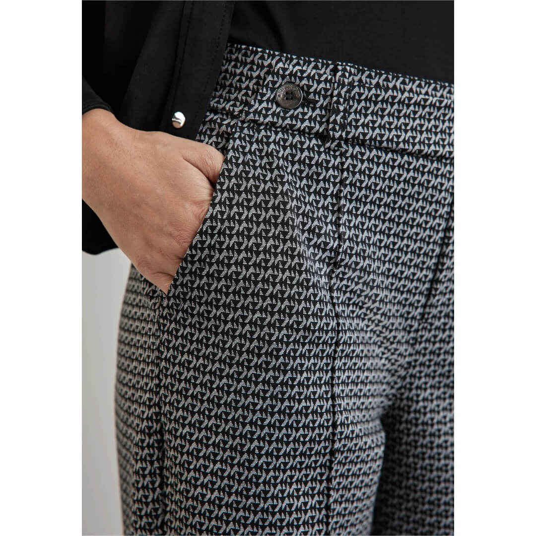 Street One kuosihousu suora, musta - Moment.fi