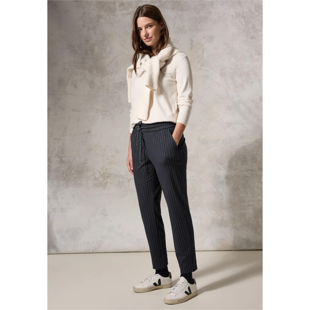 Cecil liituraitahousu, tummanharmaa - Moment.fi