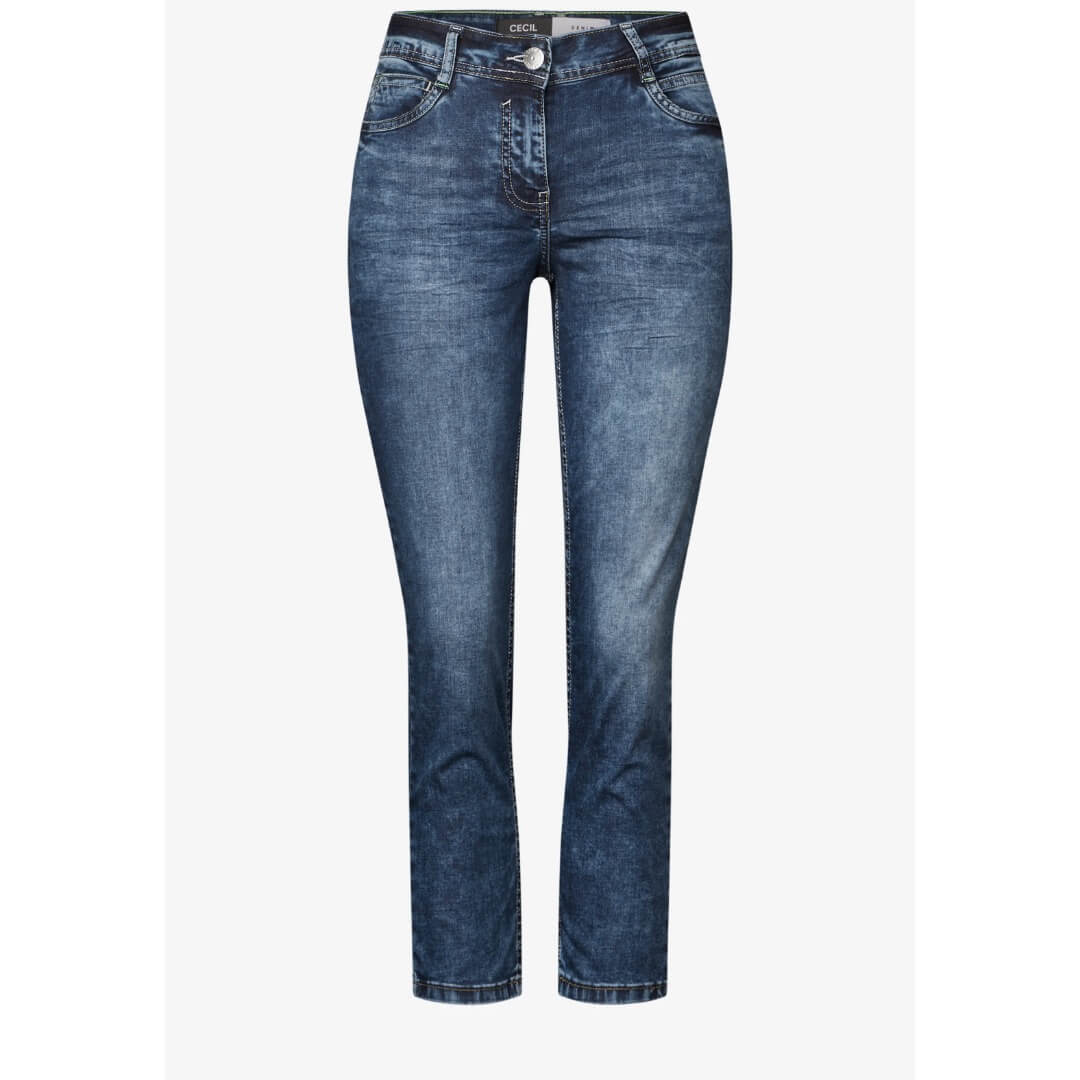 Cecil farkku 7/8, sininen - Moment.fi