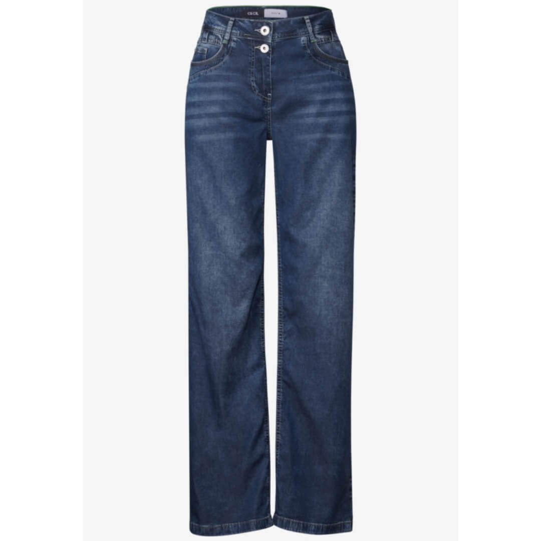 Cecil leveä farkku Neele, vaaleansininen - Moment.fi