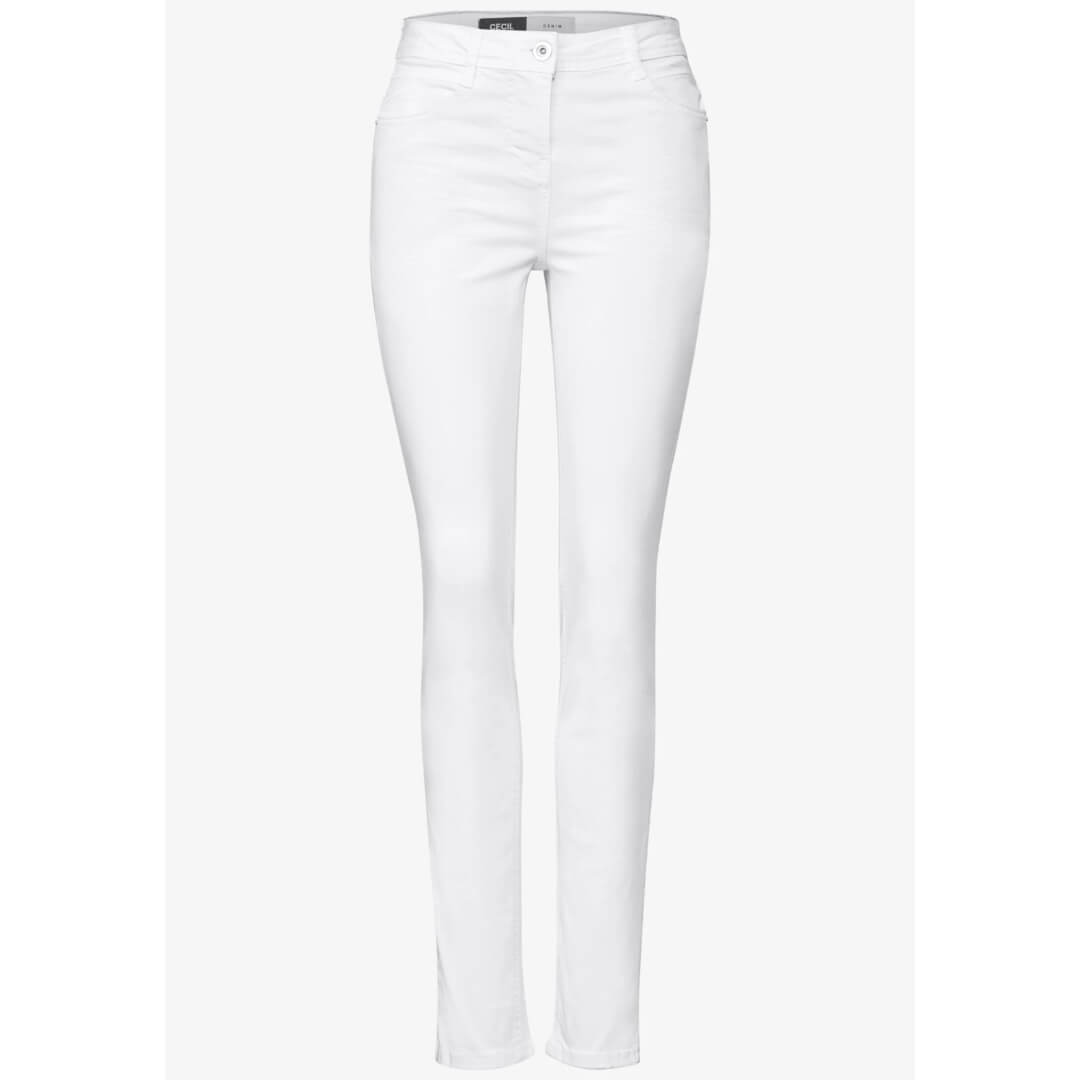 Cecil farkku stretch Toronto, valkoinen - Moment.fi