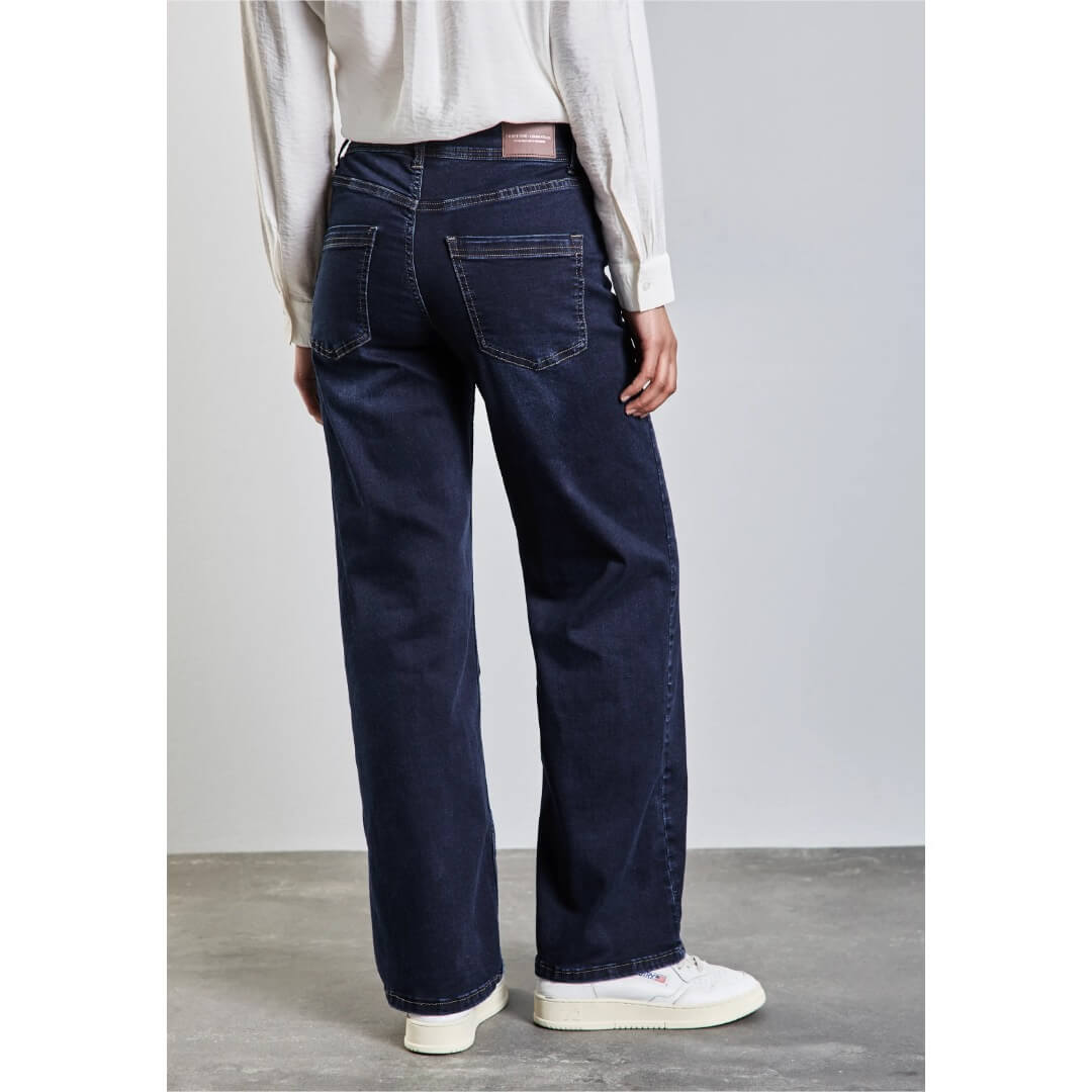 Street One farkku leveä, keskisininen - Moment.fi