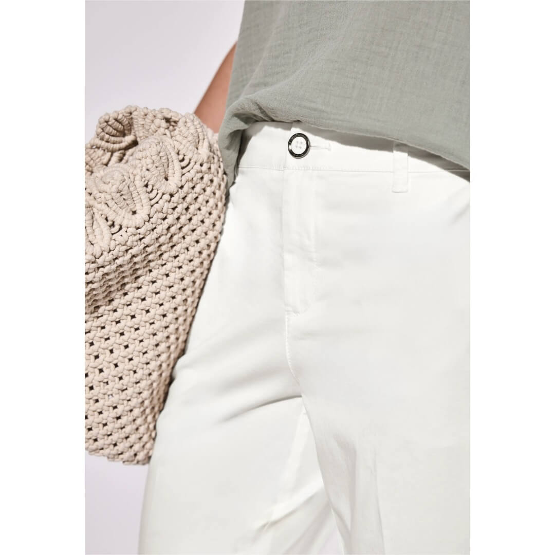 Street One puuvillachinos, luonnonvalkoinen - Moment.fi