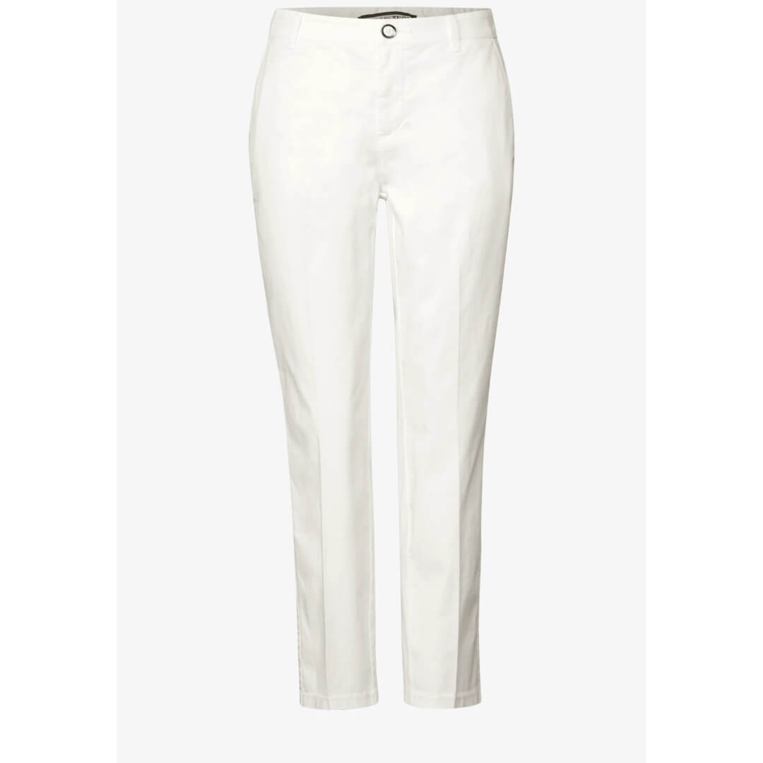 Street One puuvillachinos, luonnonvalkoinen - Moment.fi