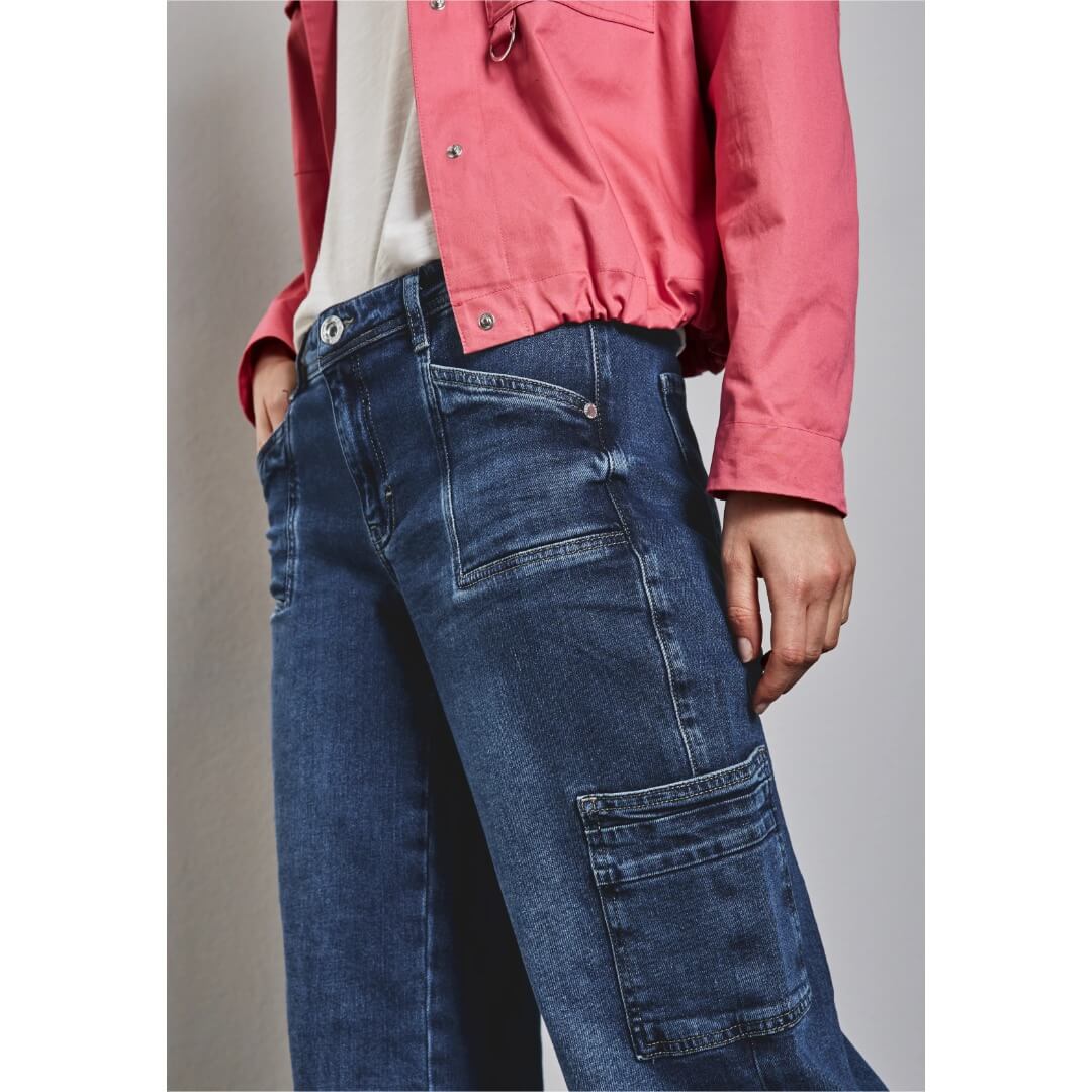 Street One farkku reisitasku, sininen - Moment.fi