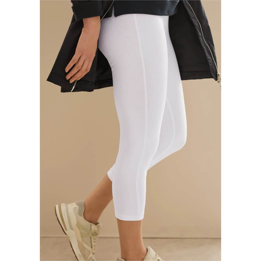 Cecil leggings 21", valkoinen - Moment.fi