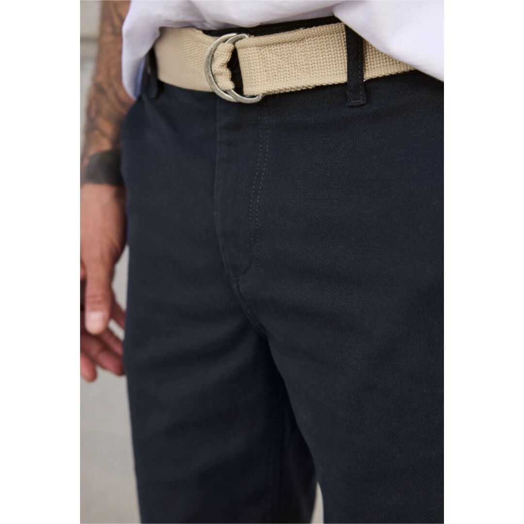 Street One shortsi vyöllä, tummansininen - Moment.fi