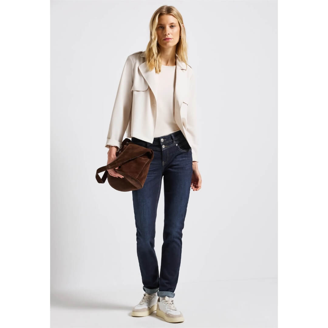 Street One farkku Jane slim, tummansininen - Moment.fi