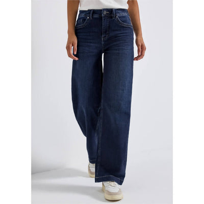 Street One farkku wide leg, tummansininen