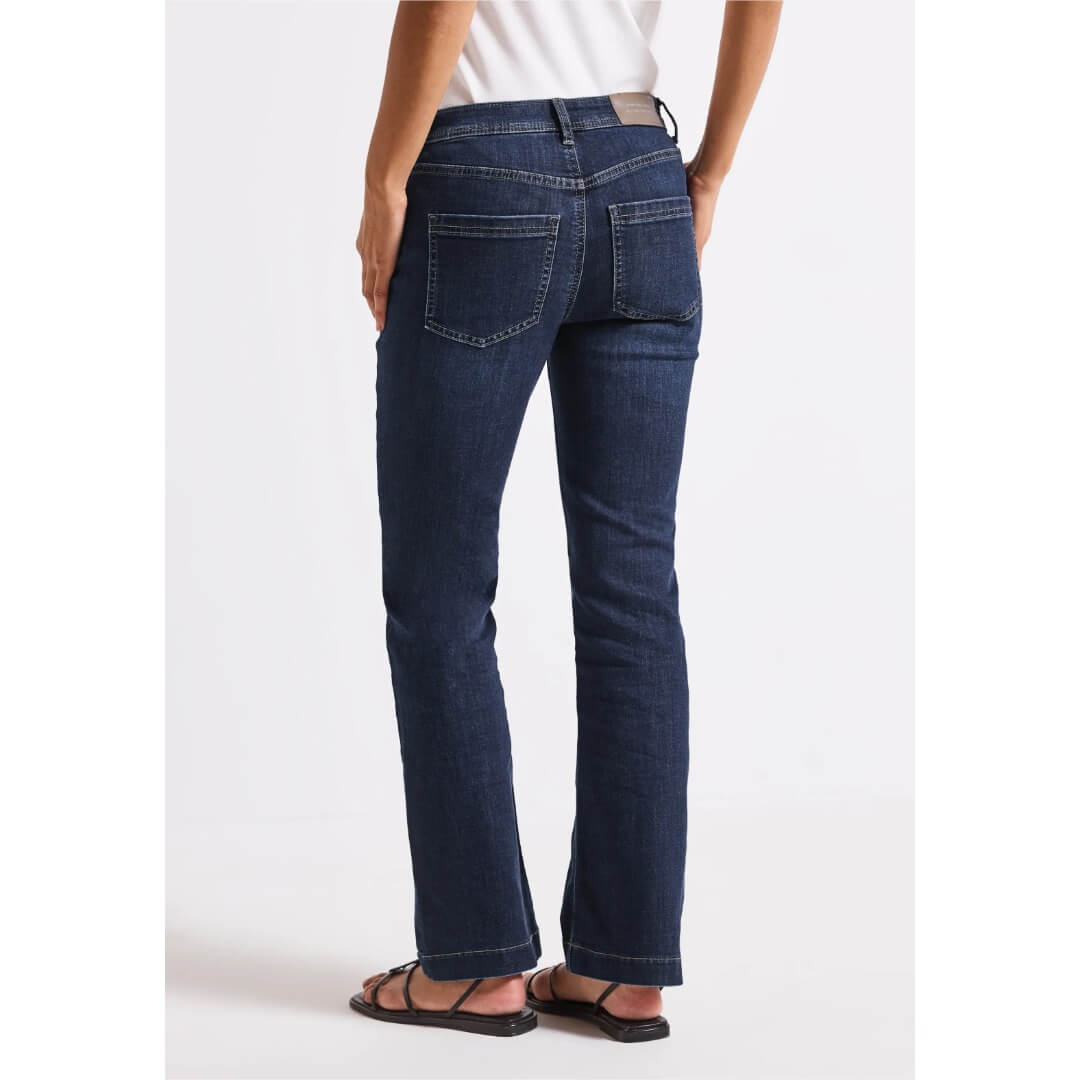 Street One farkku bootcut, tummansininen - Moment.fi