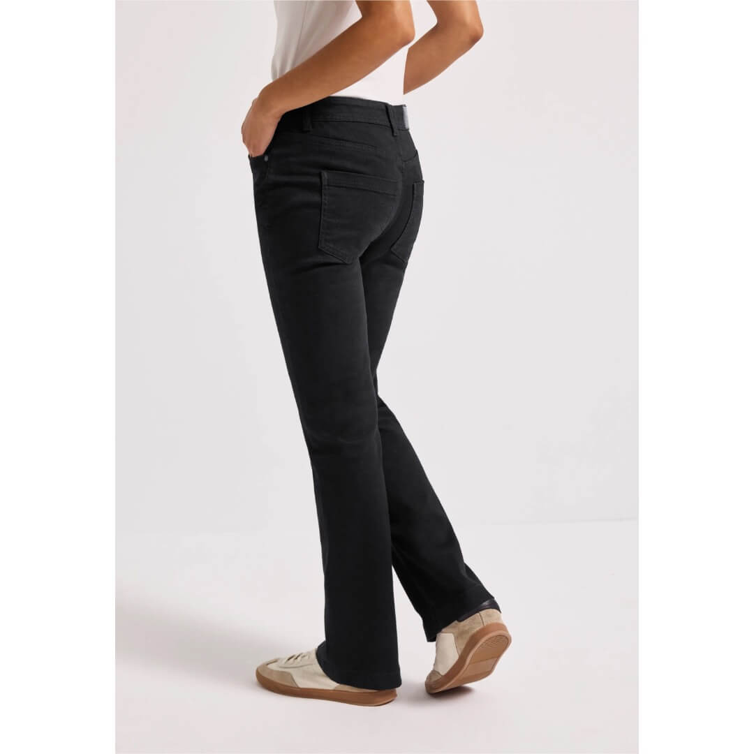 Street One farkku bootcut, musta - Moment.fi