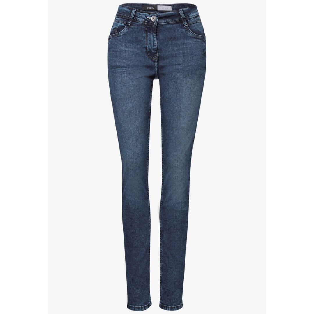 Cecil farkku 7/8, sininen - Moment.fi