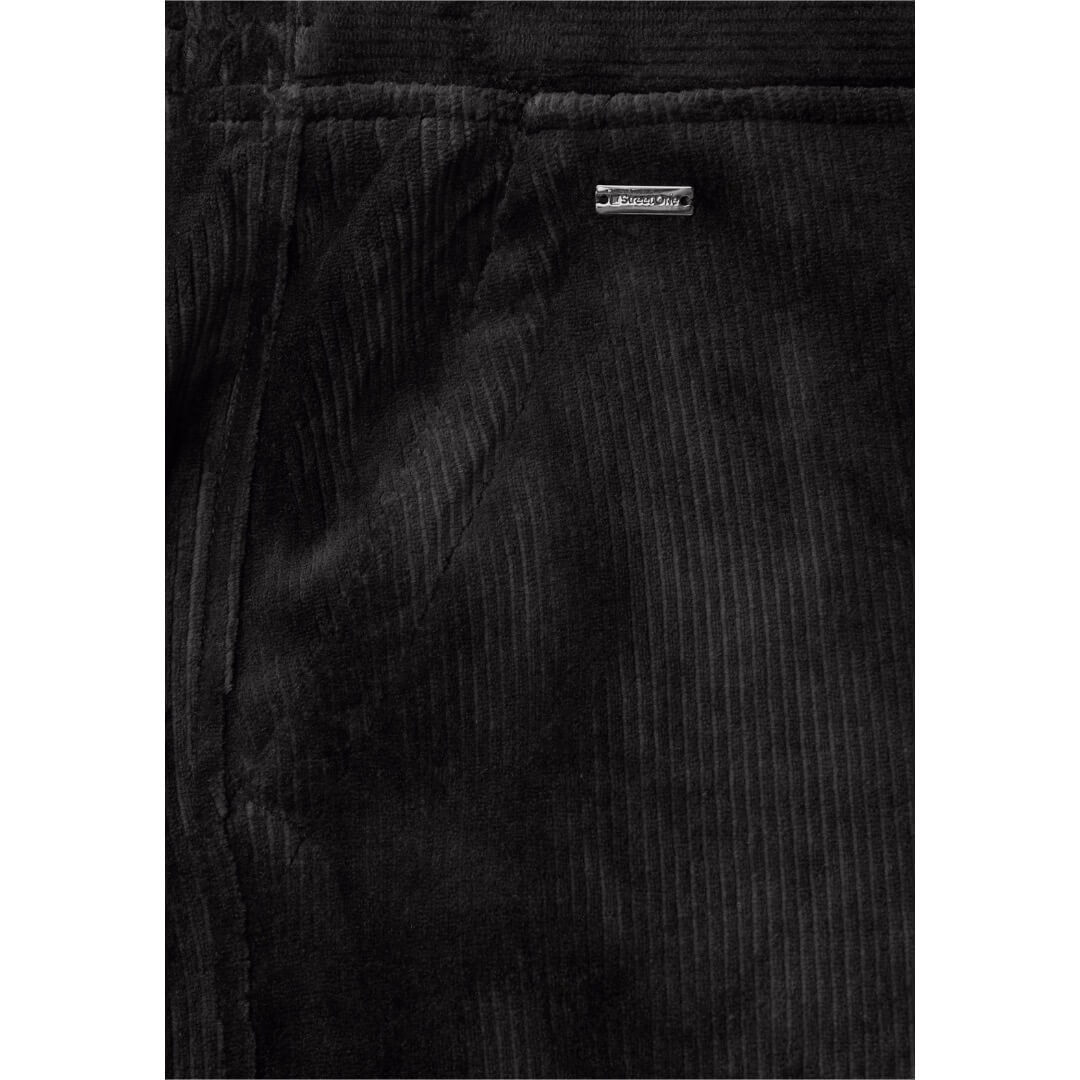 Street One samettihousu, musta - Moment.fi