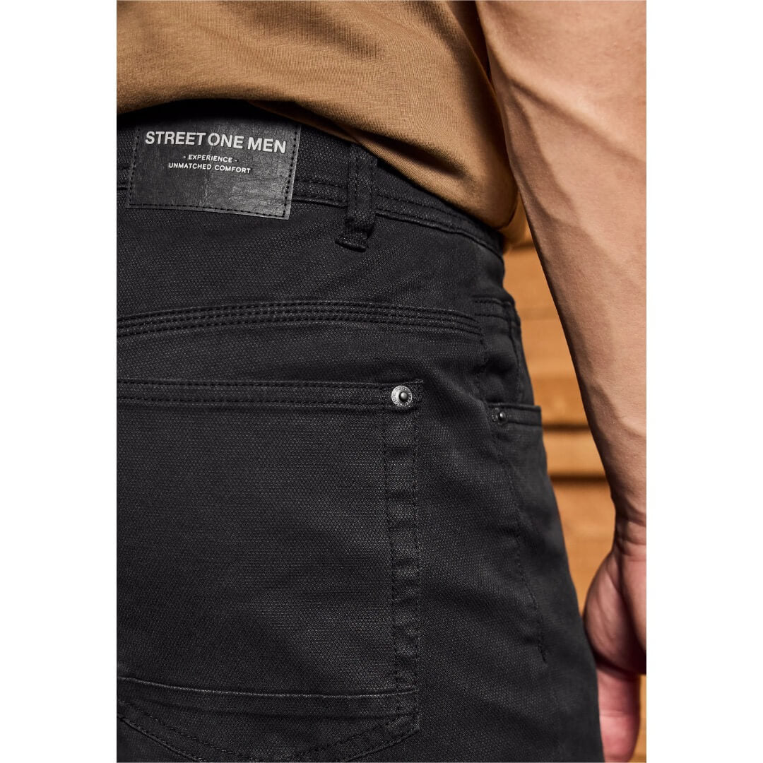 Street One struktuurihousu, tummanharmaa