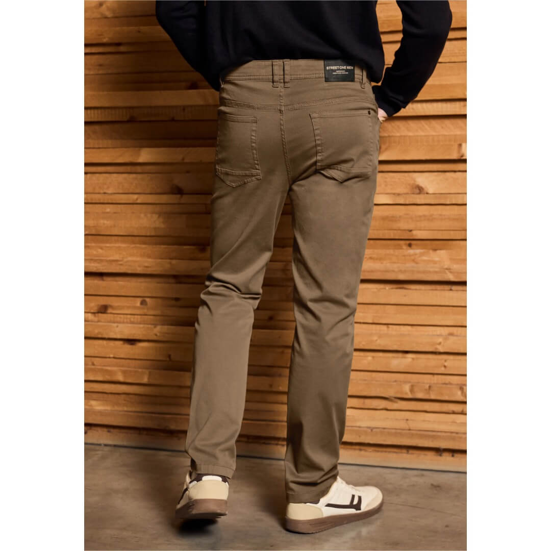 Street One struktuurihousu, ruskea