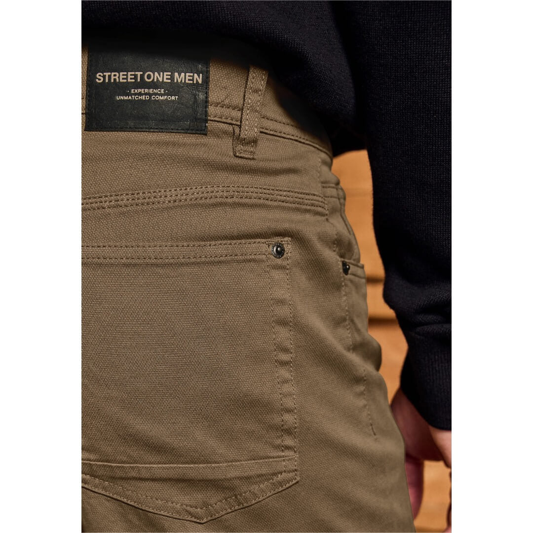 Street One struktuurihousu, ruskea