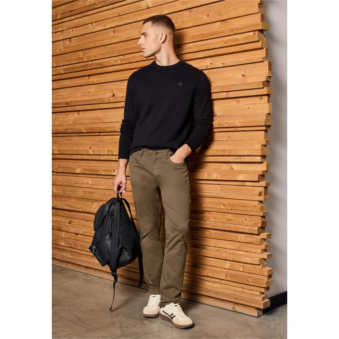 Street One struktuurihousu, ruskea