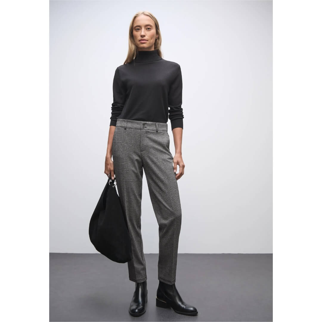 Street One ruutuhousu, harmaa