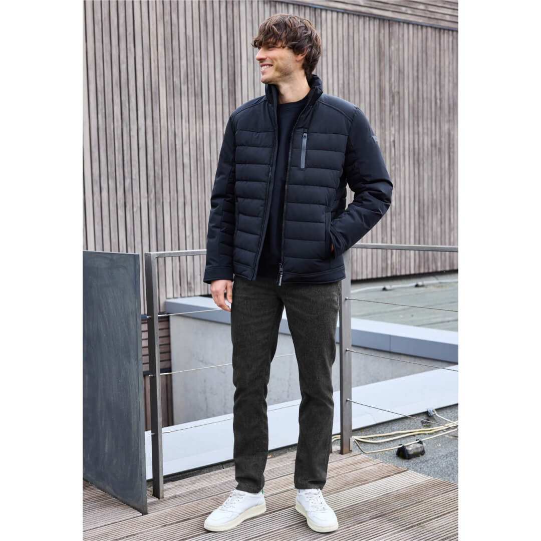 Street One struktuurihousu, tummanharmaa