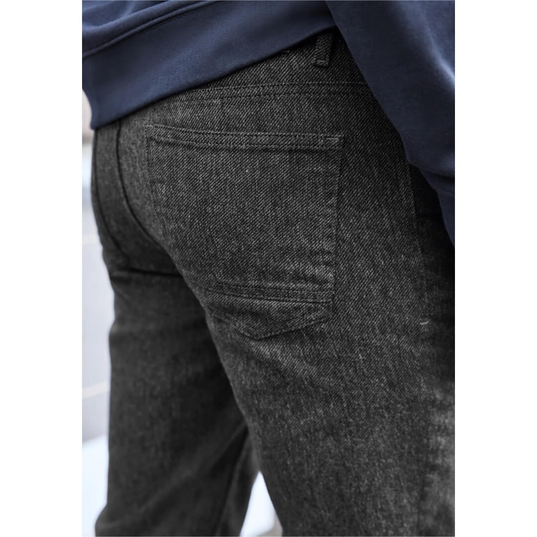 Street One struktuurihousu, tummanharmaa