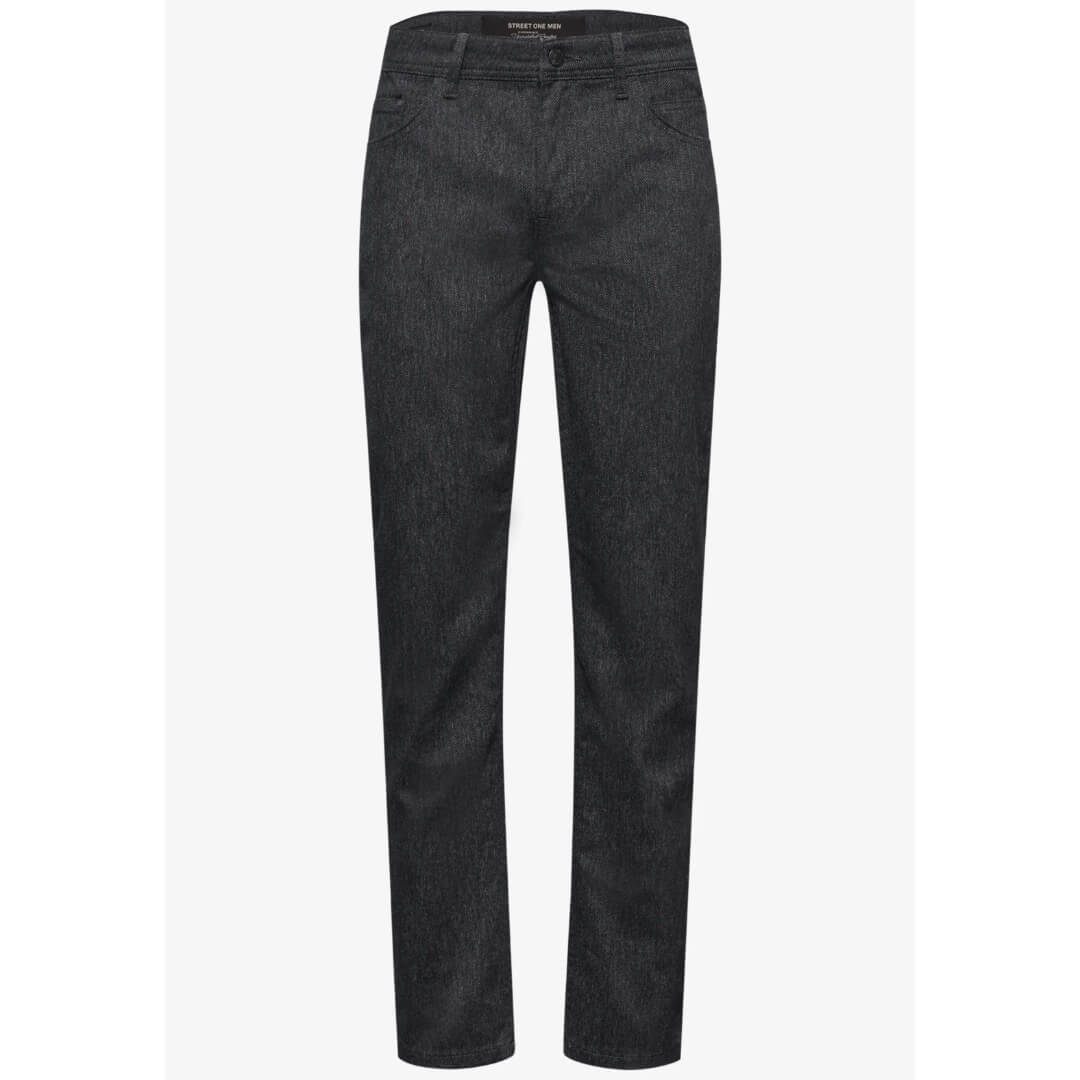 Street One struktuurihousu, tummanharmaa