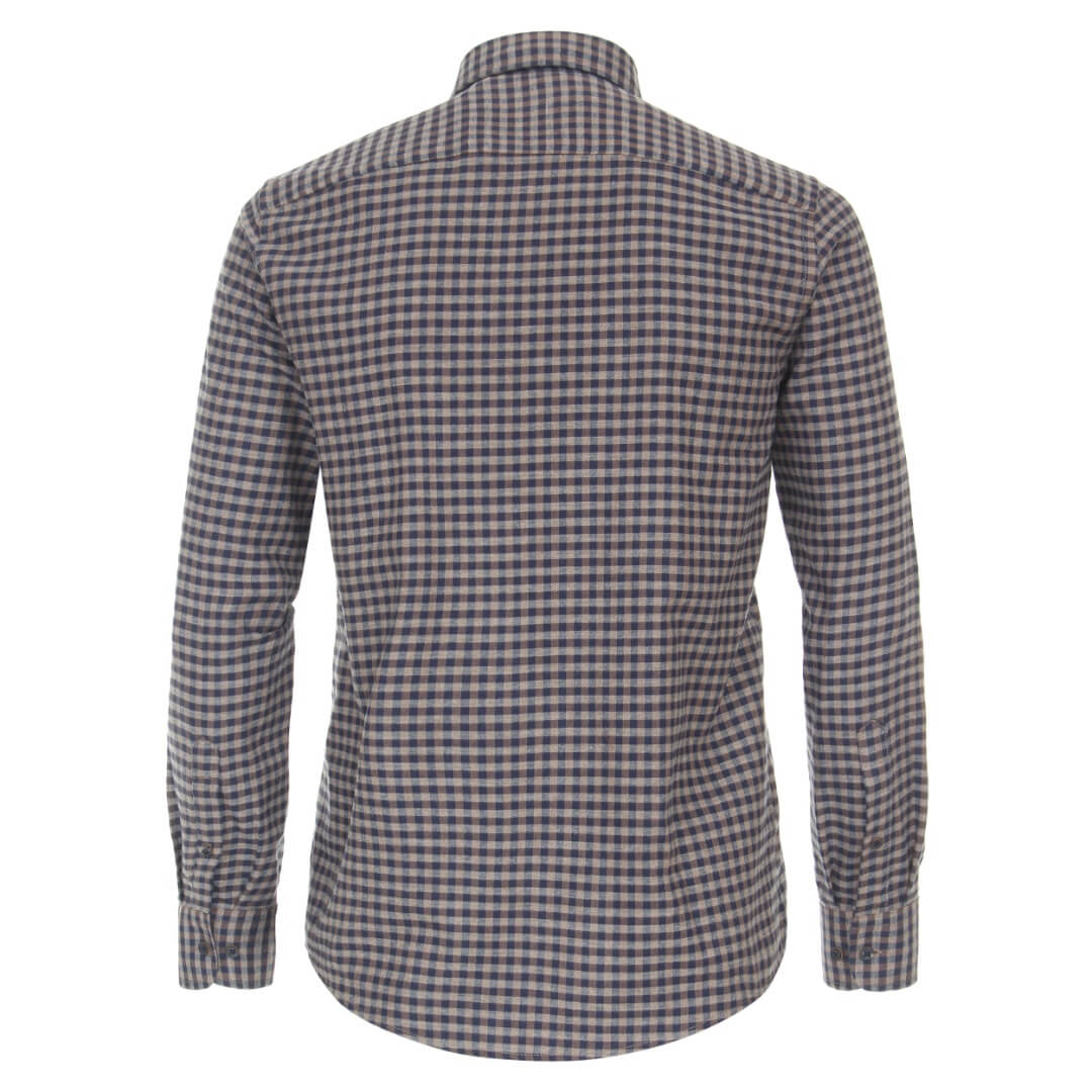 Casamoda flanellipaita, ruskea - Moment.fi