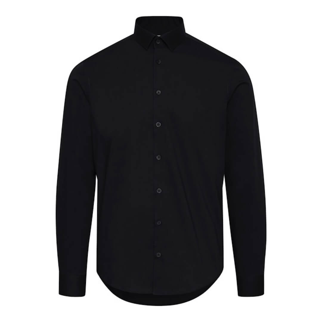 Casual Friday paita slim, musta - Moment.fi