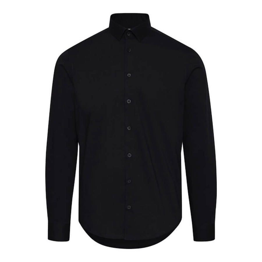 Casual Friday paita slim, musta - Moment.fi