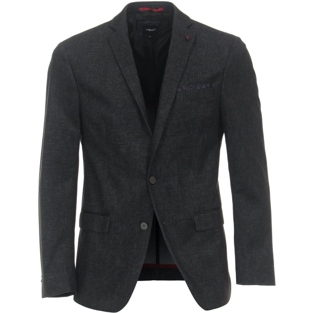 Venti struktuuriblazer tuplakaulus, harmaa - Moment.fi