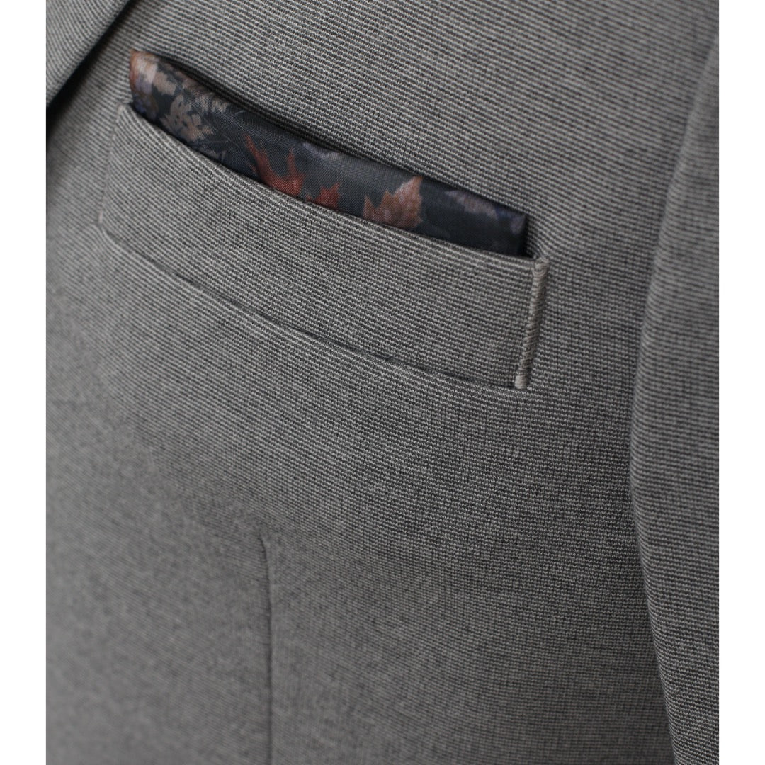 Venti jerseyblazer, vaaleanharmaa - Moment.fi