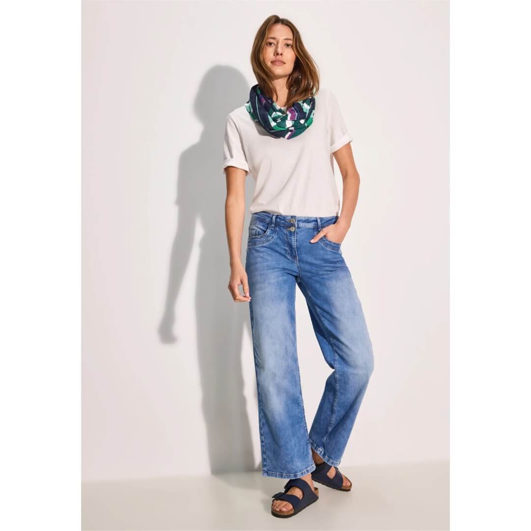 Cecil kuosihuivi, vihreä - Moment.fi