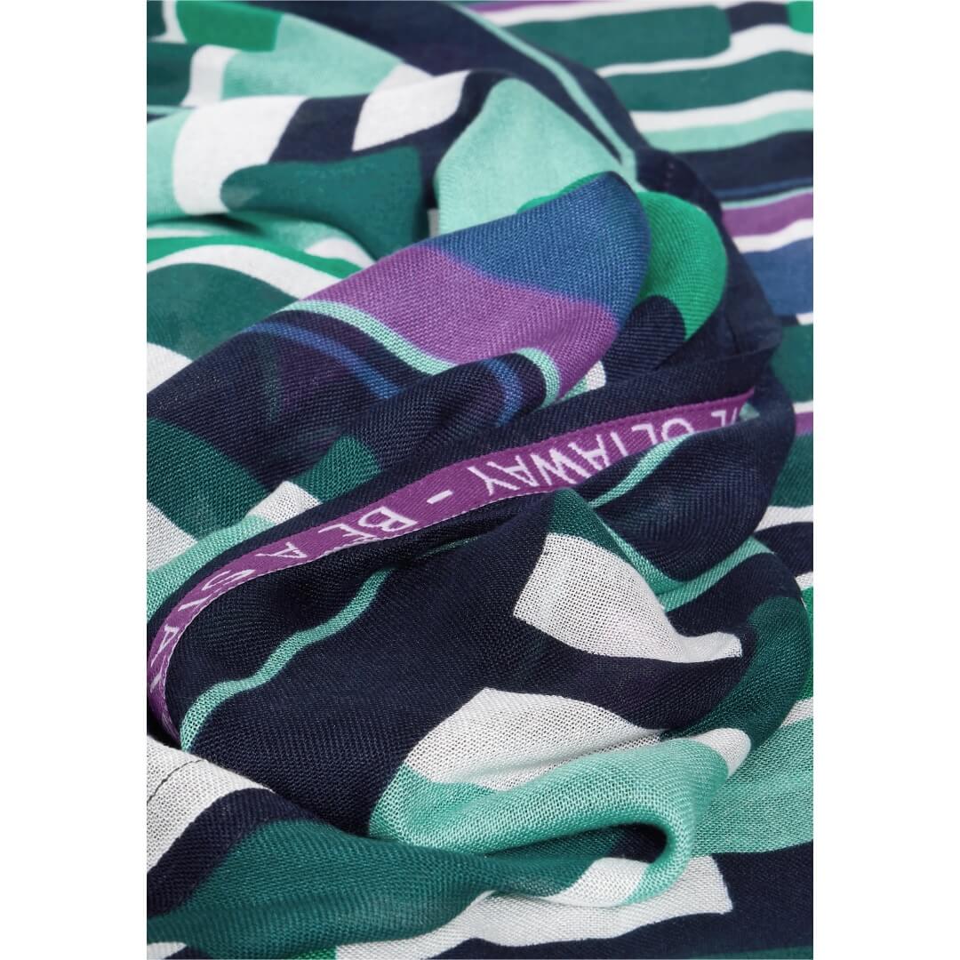 Cecil kuosihuivi, vihreä - Moment.fi