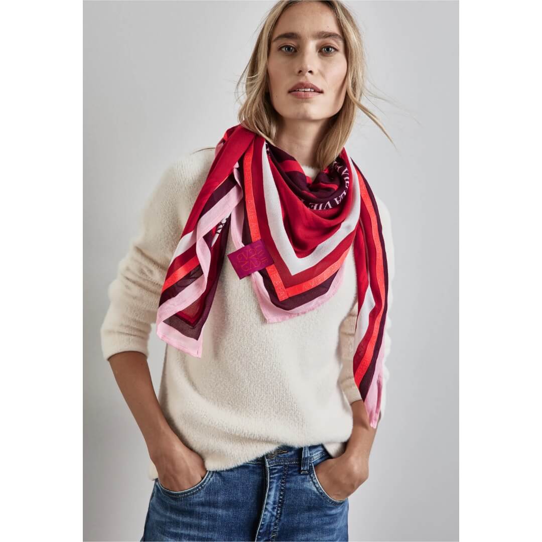 Street One neliöhuivi iso, punainen - Moment.fi