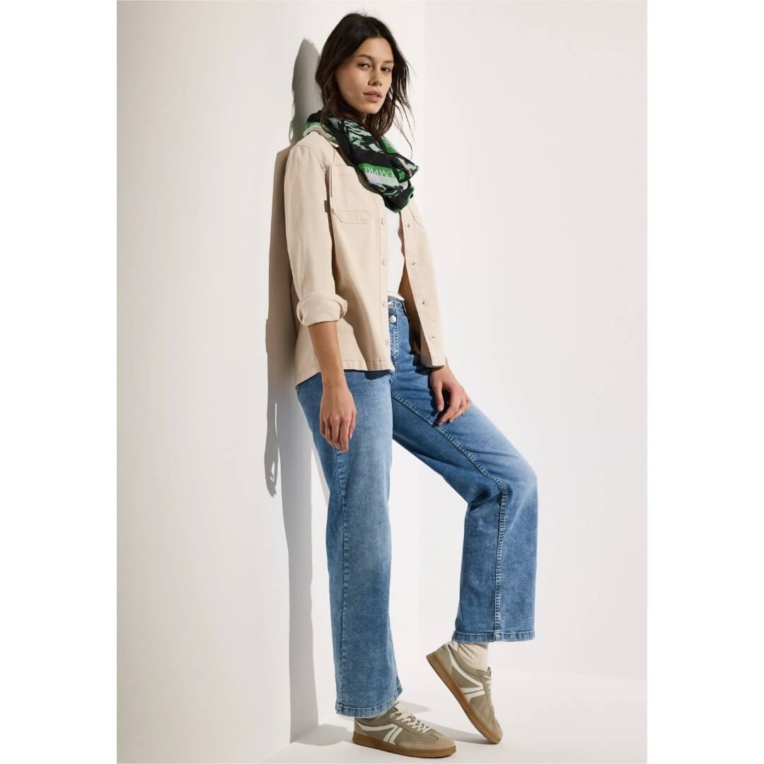 Cecil huivi kuosillinen, vihreä - Moment.fi