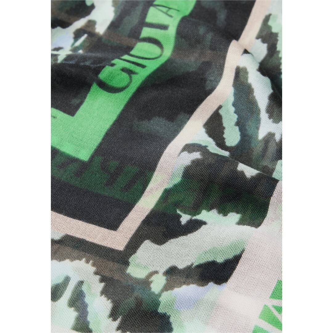 Cecil huivi kuosillinen, vihreä - Moment.fi