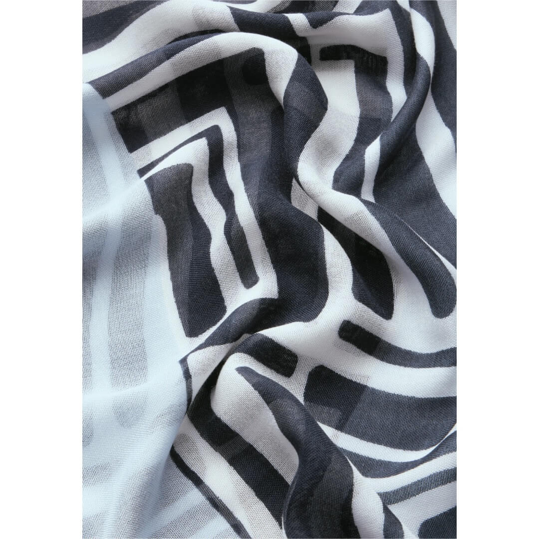 Cecil tuubihuivi kuosi, sininen - Moment.fi