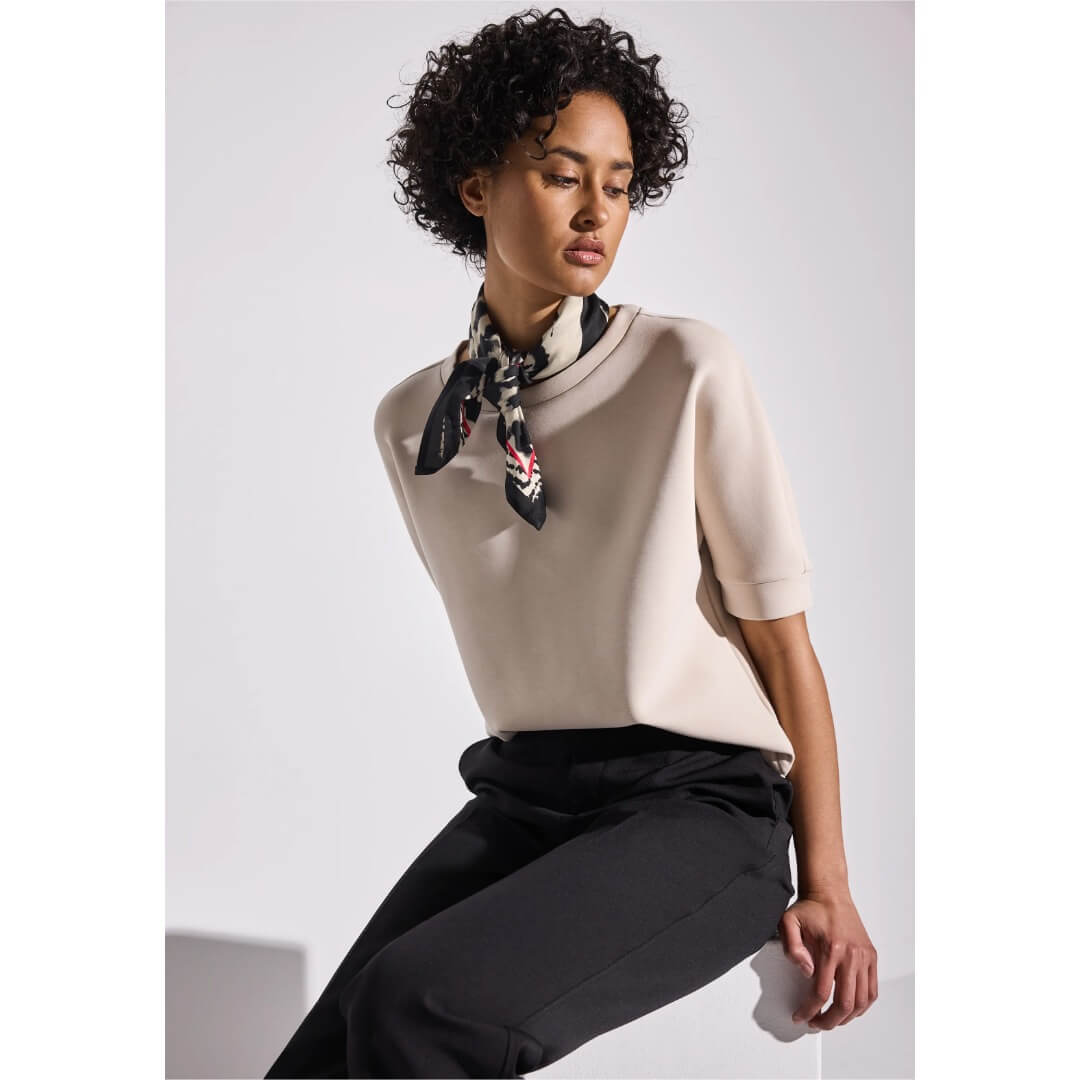 Street One neliöhuivi, beige - Moment.fi