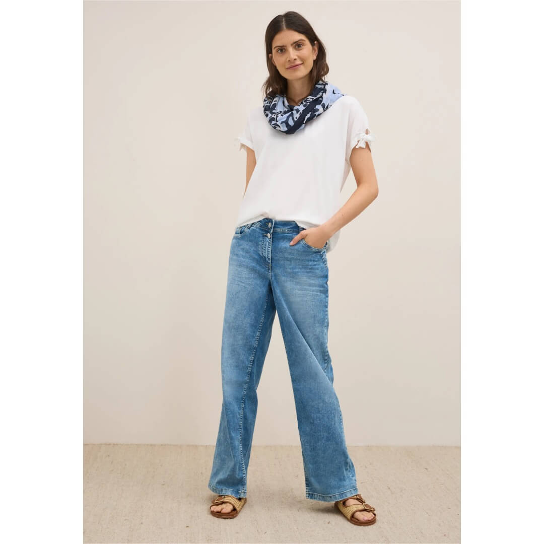 Cecil tuubihuivi modaali, sininen - Moment.fi