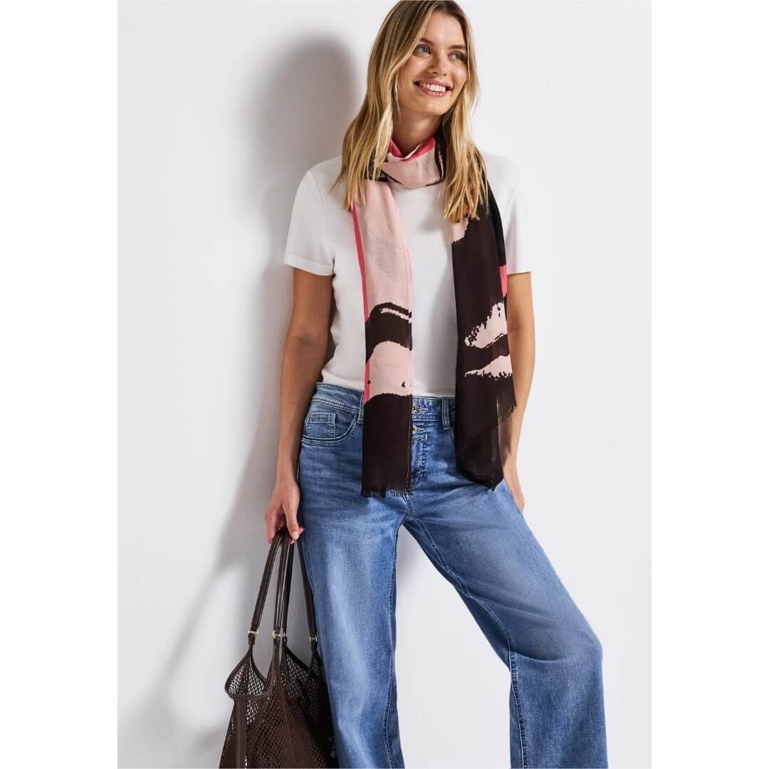 Street One kuosihuivi, vaaleanpunainen - Moment.fi