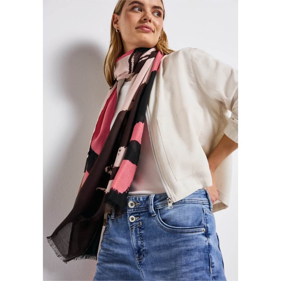 Street One kuosihuivi, vaaleanpunainen - Moment.fi