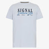 Signal t-paita printti, vaaleansininen