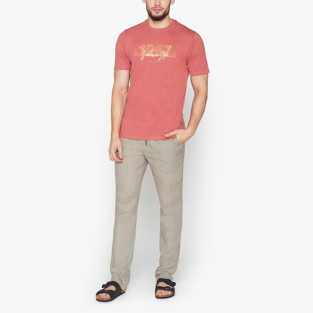 Signal t-paita printti, punainen - Moment.fi