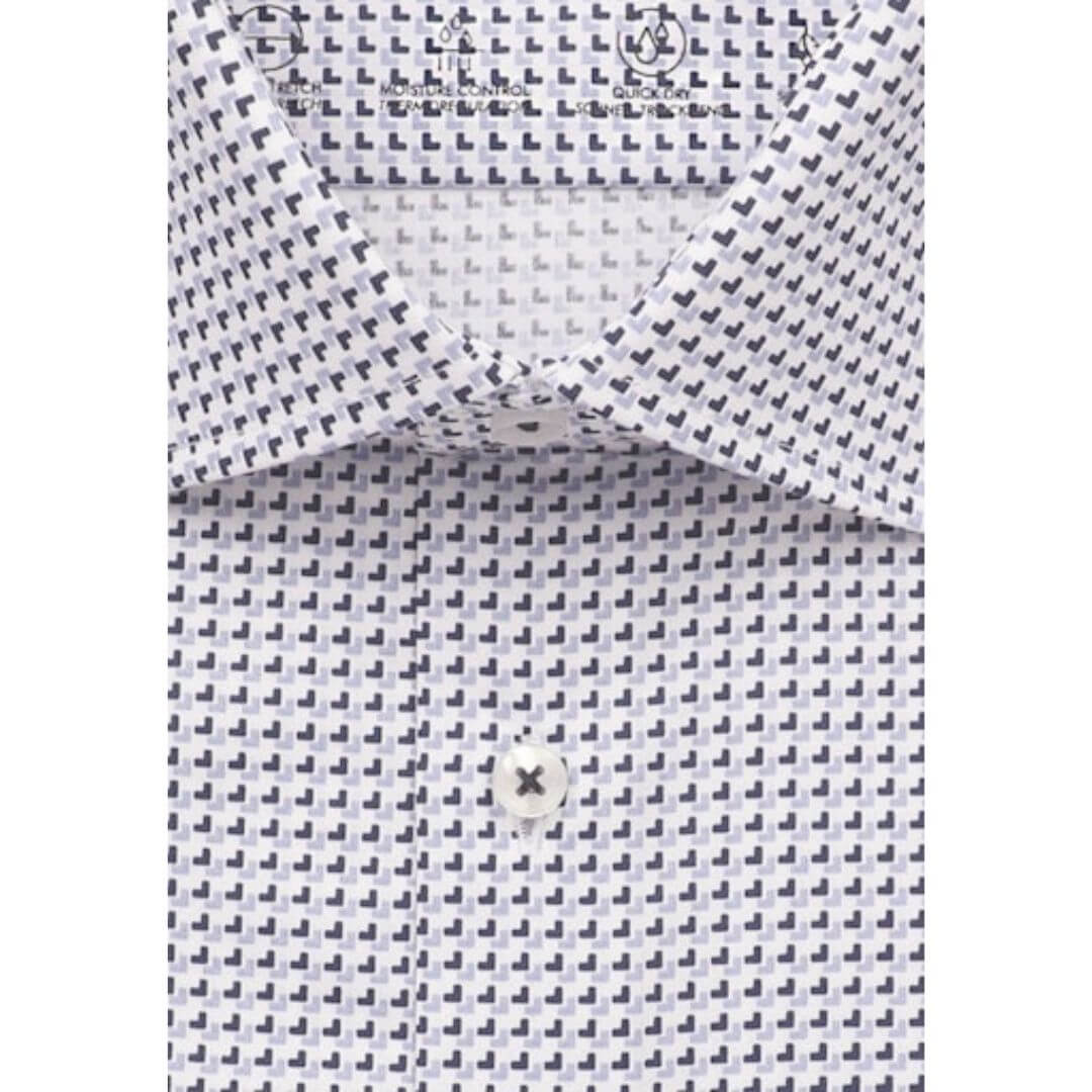 Seidensticker kuosipaita stretch SLIM, vaaleansininen - Moment.fi