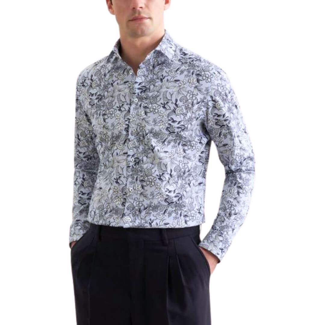 Seidensticker kuosipaita SLIM, vaaleansininen - Moment.fi